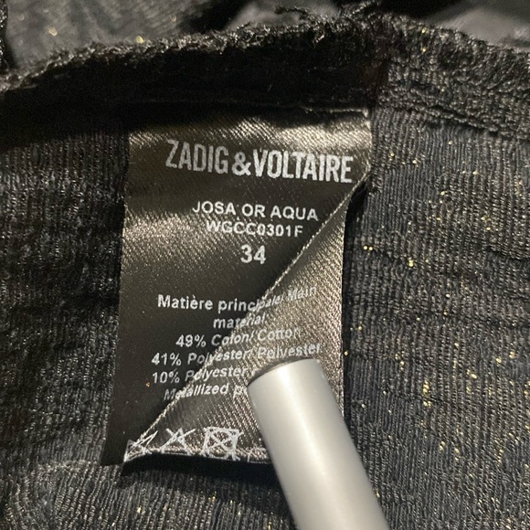 Zadig & Voltaire Mini Gold Skirt - Picture 7 of 13